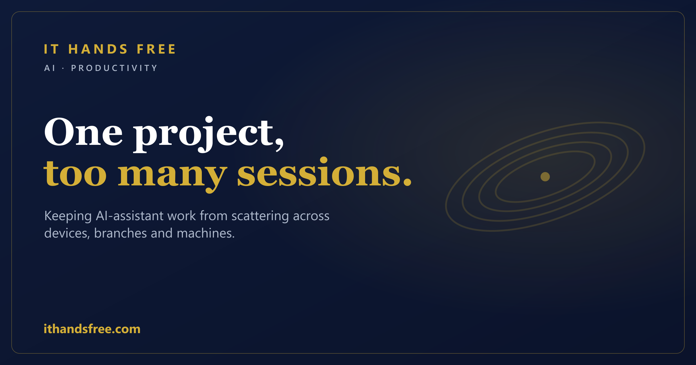 One Project, Too Many Sessions: Keeping Track of AI-Assistant Work Across Devices